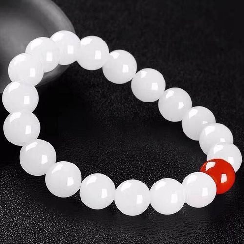 Bracelet En Jade Blanc Naturel Pour Femmes Et Filles, Bijoux Fins, Accessoires En Pierre De Jade Chinois Véritable, Cadeaux