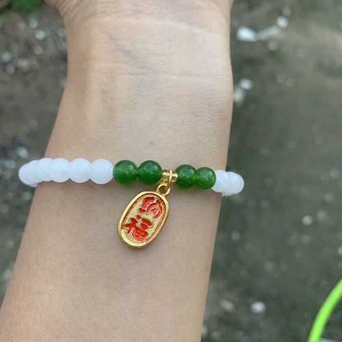 Bracelet Multi-Cercles En Jade Blanc Naturel Hetian Pour Femmes, Bijoux De Mode, Breloque De Tempérament