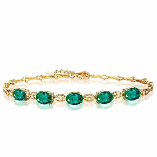 Bracelets En Or 18k, Cristal Vert Émeraude, Pierres Précieuses, Diamants, Chaîne, Bijoux, Bague, Accessoires Vintage, Cadeaux