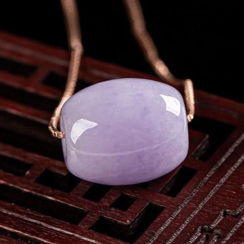 Collier De Perles De Transfert En Jade Violet De Bourgogne Naturelle, Chaîne À Clavicule, Breloques, Bijoux Fins Pour Femmes, Accessoires Porte-Bonheur, Amulette, Cadeaux Pour Dames