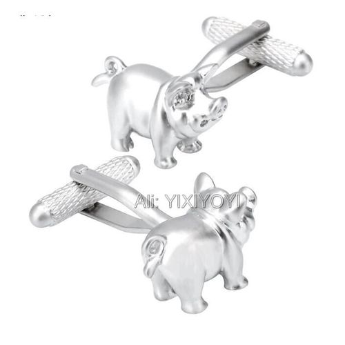 Boutons De Manchette En Métal Pour Hommes, Mignon Cochon Animal, Sut, Boutons De Manchette Pour Hommes, Fête Punk, Cadeau D'affaires, Bijoux De Mariage