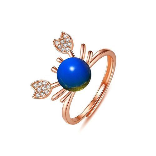 Bague En Perle D'ambre Bleue Pour Femmes, Bijoux En Pierre Précieuse, Amulette En Cristal Argenté, Breloque Naturelle En Zircon, Cadeau À La Mode, 925