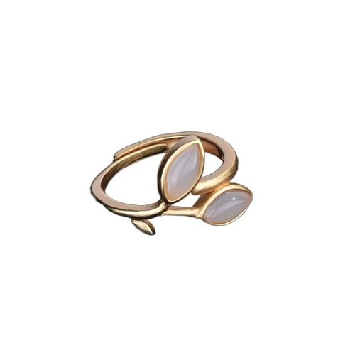 Bague En Jade Blanc Naturel Pour Hommes Et Femmes, Bijoux À La Mode, Amulette Calcédoine, Breloque, Argent 925, Cadeaux