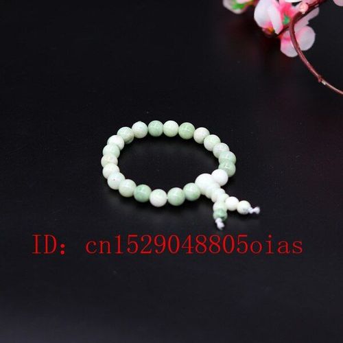 Bracelet En Jade Et Perles Émeraude Pour Hommes Et Femmes, Accessoires De Mode, Amulette Chinoise Sculptée, Cadeaux
