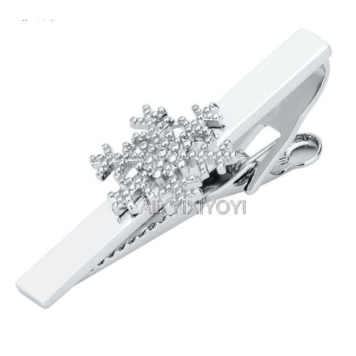 Pince À Cravate En Métal Pour Hommes, Flocon De Neige, Fleur Glacée, Pince À Cravate, Qualité Supérieure, Pince À Cravate, Business, Cadeaux De Fête De Mariage
