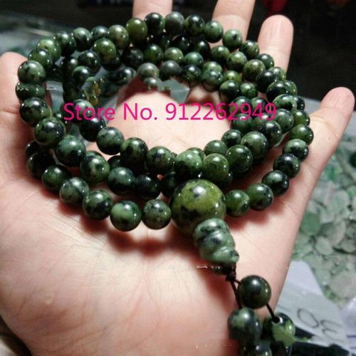 Bracelet En Jade Tibétain Naturel Sculpté À La Main, Médecine Roi Pierre 108, Perles De Bouddha, Bijoux À La Mode, Cadeaux Porte-Bonheur Pour Hommes Et Femmes, Offre Spéciale