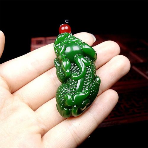 Amulette En Jaspe Hetian Pixiu Sculpté À La Main, Collier Vert, Pendentif, Accessoires De Mode, Cadeaux Porte-Bonheur Pour Hommes Et Femmes, Offre Spéciale
