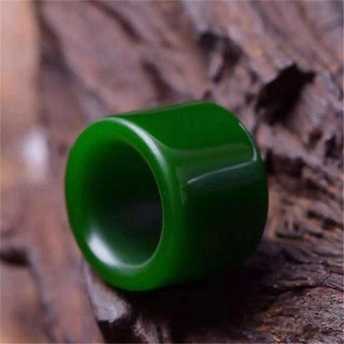 Bague Verte En Jaspe Hétian Sculpté À La Main, Bijoux À La Mode Pour Hommes Et Femmes, Amulette, Cadeaux Porte-Bonheur, Offre Spéciale