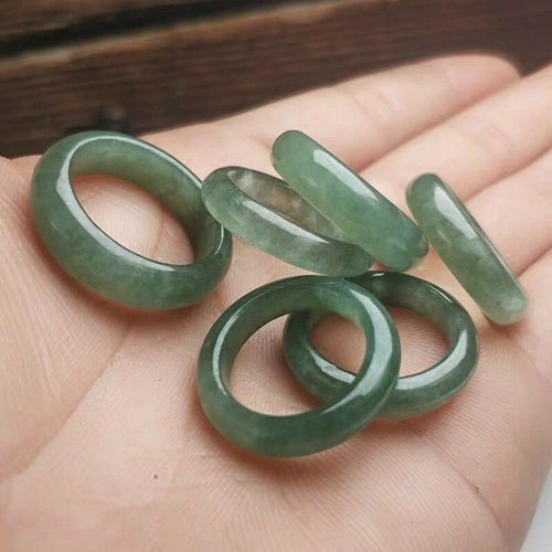 Bague Cyan En Jade Naturel Sculpté À La Main, Bijoux Pour Hommes Et Femmes, Amulette, Cadeaux Porte-Bonheur, Offre Spéciale