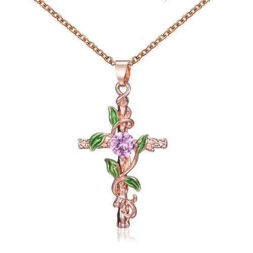 Pendentif Croix En Cristal Mosaïque, Pendentif Tendance, Breloque, Bijoux, Accessoires Amulette, Cadeaux Pour Femmes