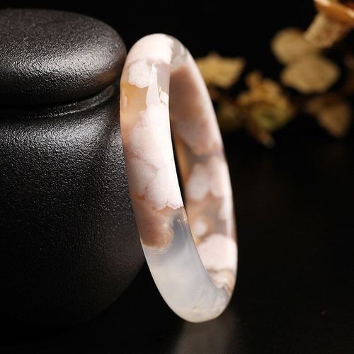 Bracelet En Agate En Jade Naturel Sculpté À La Main, 54-62mm, Bijoux À La Mode, Cadeaux Porte-Bonheur Pour Hommes Et Femmes, Offre Spéciale