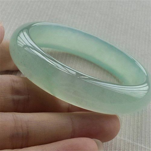 Jadéite Verte Claire Sculptée À La Main, Bracelet Baranglet 56-62mm, Amulette À La Mode Pour Hommes Et Femmes, Cadeaux De Chance, Offre Spéciale