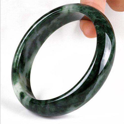Bracelet Vert Jade Sculpté À La Main 54-60mm, Accessoires De Mode, Amulette, Cadeaux Porte-Bonheur Pour Hommes Et Femmes, Offre Spéciale