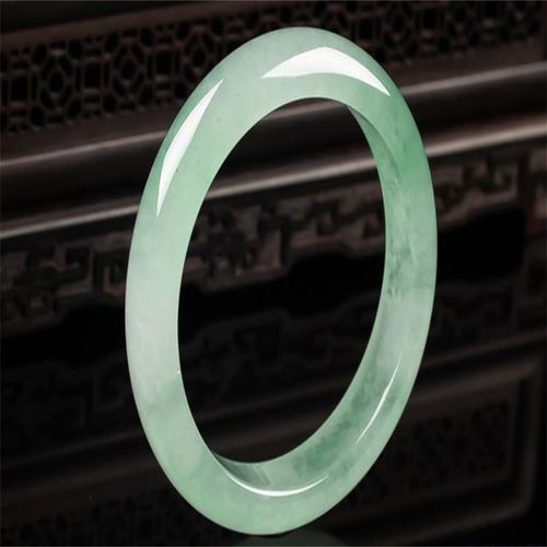 Bracelet En Pierre Naturelle Sculptée À La Main, Couleur Émeraude, Graine De Glace, Vert Clair, Baranglet 54-62mm, Amulette À La Mode Pour Hommes Et Femmes, Cadeaux De Chance, Offre Spéciale