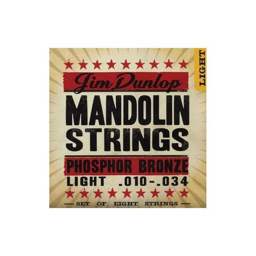 Dunlop Dmp1034 - Jeu De Cordes Phosphor Bronze Mandoline - Light 10-34