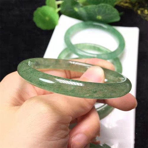 Bracelet En Cristal De Fraise Verte Sculpté À La Main, 54-60mm, Bijoux À La Mode, Accessoires, Cadeaux De Chance Pour Hommes Et Femmes, Offre Spéciale