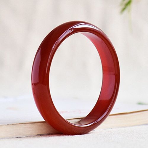 Bracelet En Agate Rouge Naturelle Sculptée À La Main, Amulette De 56 À 62mm, Cadeau Porte-Bonheur Pour Hommes Et Femmes, Offre Spéciale