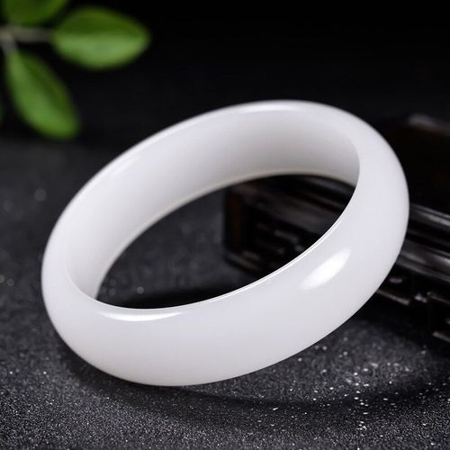 Bijoux En Jade Blanc Naturel Sculpté À La Main Pour Hommes Et Femmes, Accessoires De Bracelet À La Mode, Cadeaux Porte-Bonheur, Offre Spéciale, Bangle54-66mm
