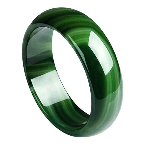 Bijoux De Mode Pour Hommes Et Femmes, Accessoire De Bracelet, En Herbe De Jade Naturelle Sculptée À La Main, Cadeau Porte-Bonheur, Bangle56-66mm