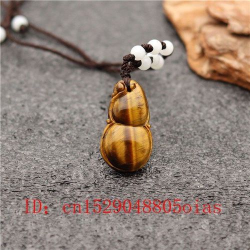 Pendentif En Pierre De Jade Chinoise Naturelle, Collier En Forme D'oeil De Tigre, Accessoires De Mode, Bijoux De Charme, Amulette Sculptée, Cadeaux Pour Femmes Et Hommes