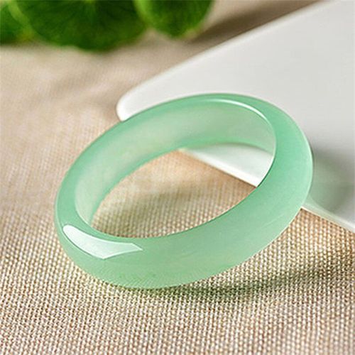 Bracelet En Jade Naturel Sculpté À La Main Pour Hommes Et Femmes, Accessoires De Mode, Cadeaux Porte-Bonheur, Green54-64mm