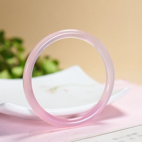 Bracelet En Jade Naturel Sculpté À La Main, Haute Teneur En Poudre De Glace, Calcédoine, Barres Rondes, Baranglet 54-64mm, À La Mode, Cadeaux De Chance Pour Hommes Et Femmes, Offre Spéciale