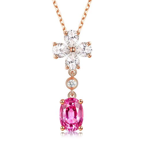 Collier Ras Du Cou En Cristal De Zircon Pour Femmes, Bijoux Fins, En Or Rose, Fleur De Trèfle, À La Mode, Cadeau