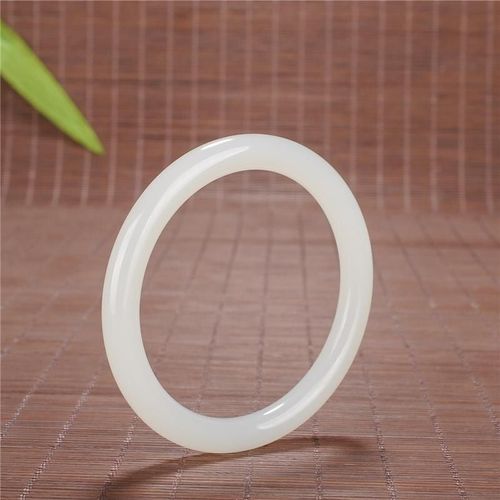 Bracelet En Jade Blanc Naturel Sculpté À La Main Pour Hommes Et Femmes, Amulette, Cadeaux Porte-Bonheur, À La Mode, Offre Spéciale, Bangle52-64mm