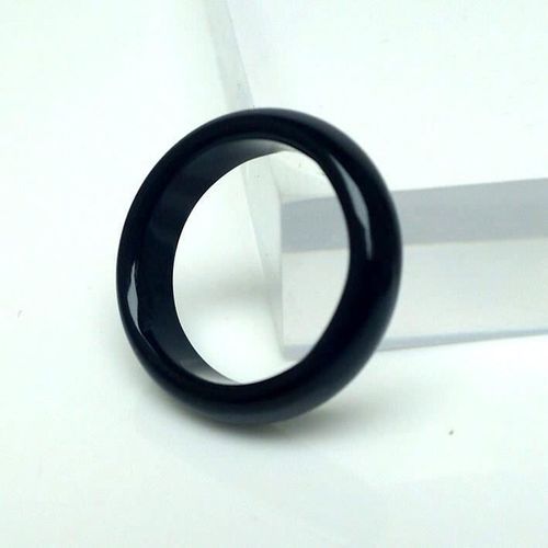 Bague De Mariage En Pierre De Jades Naturelle, Calcédoine, Chrysoprase, Jade, Verte, Noire, Blanche, Pour Hommes Et Femmes