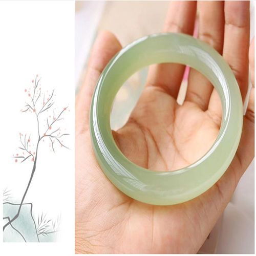 Bracelet En Jade Blanc Hetian Sculpté À La Main, Barre Ronde, Baranglet 54-64mm, Accessoires De Mode, Cadeaux De Chance Pour Hommes Et Femmes, Offre Spéciale