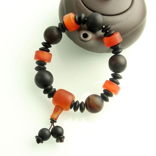 Bracelet En Agate Pour Hommes Et Femmes, Bijou En Pierre De Jades, Élastique, Coloré, Naturel