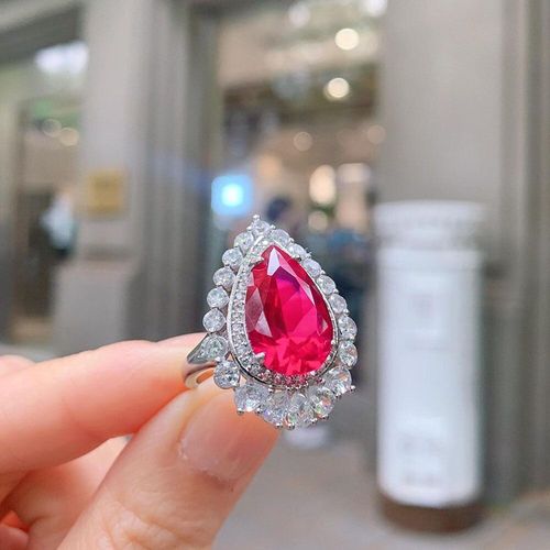 Bagues De Luxe En Argent Sterling 925 Pour Femmes, Bijoux Fins, Goutte D'eau, Paraiba, Tourmaline, Topaze, Rubis, Laboratoire, Fête De Mariage, Cadeau