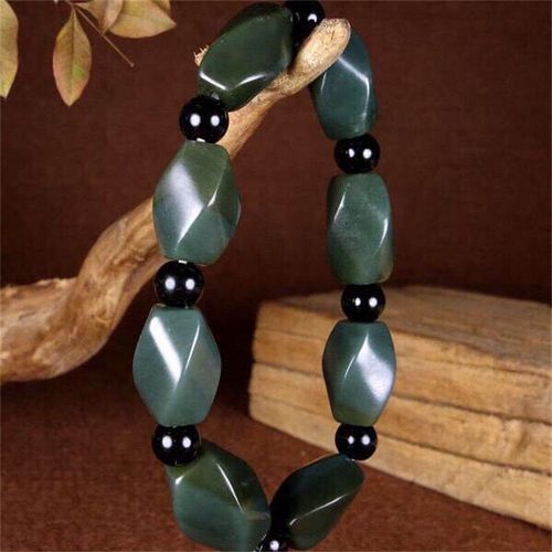 Bracelet En Jade Naturel Sculpté À La Main, Bijoux À La Mode, Cadeaux De Chance Pour Hommes Et Femmes, Offre Spéciale