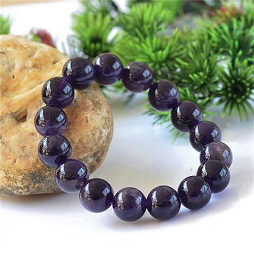 Bracelet En Jade Violet Carv Naturel Pour Homme Et Femme, Perles Rondes De 6 À 12mm, Bijoux À La Mode, Amulette, Cadeaux Porte-Bonheur, Offre Spéciale