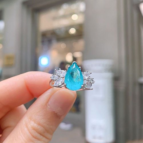 Bagues De Mariage Vintage En Argent Sterling 2021 Pour Femmes, 8x10mm, Bijoux De Fiançailles En Diamant Paraiba Tourmaline De Laboratoire, Nouvelle Collection 925