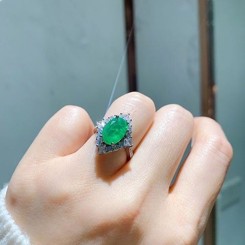 Bagues En Argent Sterling 925 Pour Femmes, 8x12mm, Paraiba, Tourmaline, Rubis, Citrine, Vintage, Bague De Cocktail, Cadeau, Bijoux, Nouvelle Collection