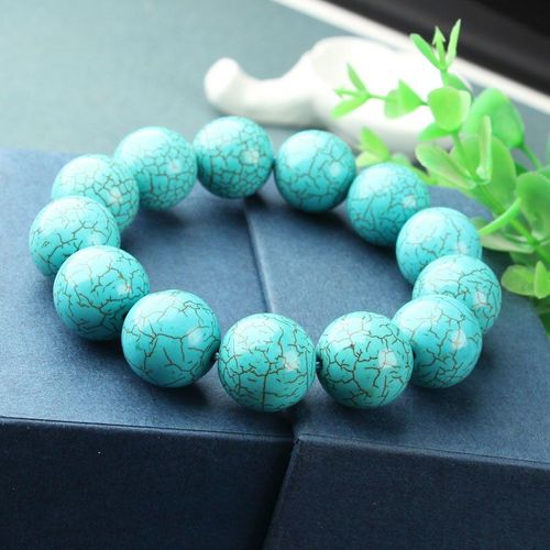 Bracelet En Turquoise Naturel Sculpté À La Main, Accessoires De Bijoux À La Mode, Cadeaux Porte-Bonheur Pour Hommes Et Femmes, Offre Spéciale