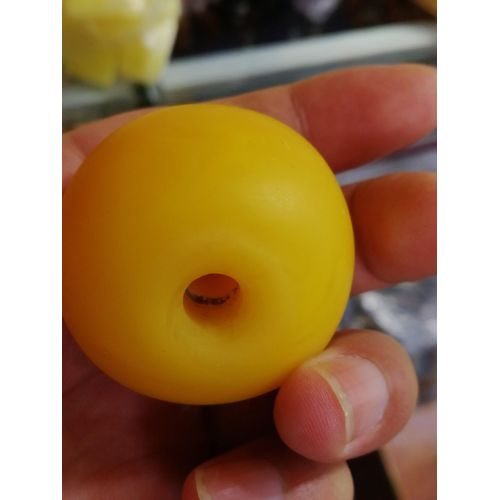 Grandes Perles Ambrées De 40mm Pour La Fabrication De Bijoux, Accessoires Pour Colliers Et Bracelets, En Ambre Naturel De La Baltique, Perles Rondes En Cire De Miel