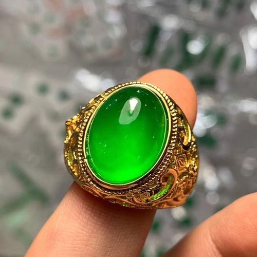 Bague En Jade Vert Et Argent Véritable Pour Hommes, Anneau Réglable En Pierre De Jades Naturelle Chrysoprase, Bijoux, Accessoires, Cadeaux Pour Hommes