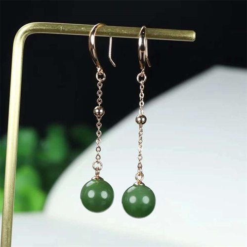 Boucles D'oreilles En Jaspe Naturel Sculpté À La Main, En Argent 925, Avec Mosaïque, Clous, Accessoires De Bijoux À La Mode, Cadeaux De Chance Pour Hommes Et Femmes, Offre Spéciale