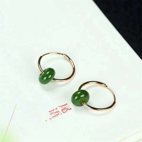 Boucles D'oreilles En Jaspe Naturel Sculpté À La Main, En Argent 925, Mosaïque, Clou, Bijoux À La Mode, Cadeaux De Chance Pour Hommes Et Femmes, Offre Spéciale