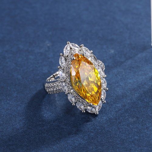 Bagues En Argent Sterling 2021 Pour Femmes, 9x18mm, Quartz Rose, Topaze, Diamant À Haute Teneur En Carbone, Breloques, Bijoux De Fête, Nouvelle Collection 925