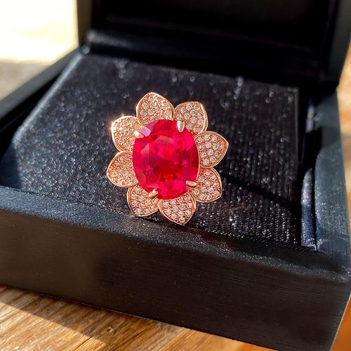 Bague De Luxe En Argent Sterling 925 Couleur Or Rose Pour Femmes, Bijoux Fins De Mariage, De Fiançailles, Cadeau D'anniversaire