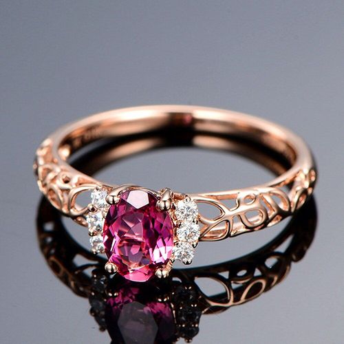 Bague Vintage En Diamant Zircon Pour Femmes, Couleur Or Rose, Bijoux, Cadeau, 2020