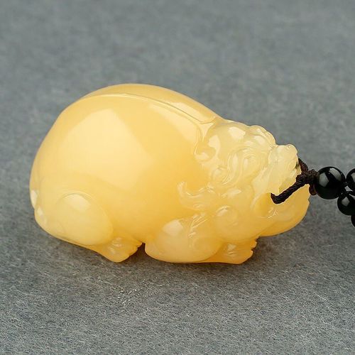 Collier Pixiu En Jade Naturel Sculpté À La Main, Amulette Beige, Pendentif, Accessoires De Mode, Cadeaux Porte-Bonheur Pour Hommes Et Femmes, Offre Spéciale