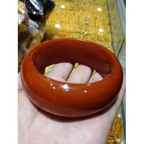 Bracelets En Ambre Naturel De La Baltique Pour Femmes, Vieux Bijoux Fins En Cire D'abeille, Larges, Jaunes, À La Mode, Accessoires, Cadeaux