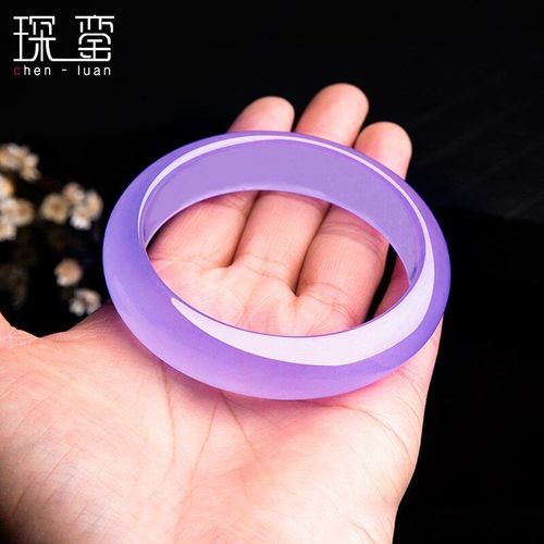Bracelet En Pierre De Jades Pour Femmes, Véritable Bijou En Pierre De Jades Certifiée Naturelle, Lavande, Violet, Calcédoine, Cadeau Pour Petite Amie Ou Maman