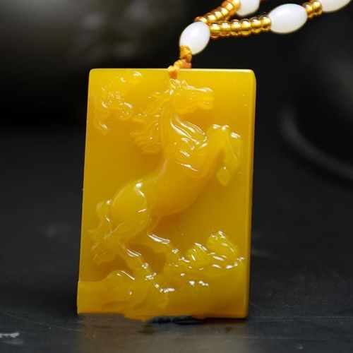 Pendentif Naturel Sculpté À La Main En Jade Dragon Jaune, Béni Cheval Du Zodiaque, Bijoux À La Mode, Cadeau Porte-Bonheur Pour Hommes Et Femmes, Offre Spéciale