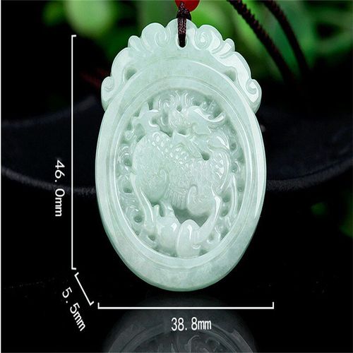Collier En Jade Naturel Sculpté À La Main, Émeraude, Graine De Glace, Envoi De Bénédiction, Pendentif, Bijoux À La Mode, Cadeaux Porte-Bonheur Pour Hommes Et Femmes, Offre Spéciale