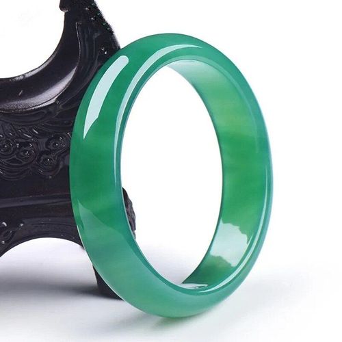 Bracelet En Jade Vert Foncé Sculpté À La Main, Large, En Agate, Bijoux Boutique, Amulette Pour Hommes Et Femmes, Cadeau